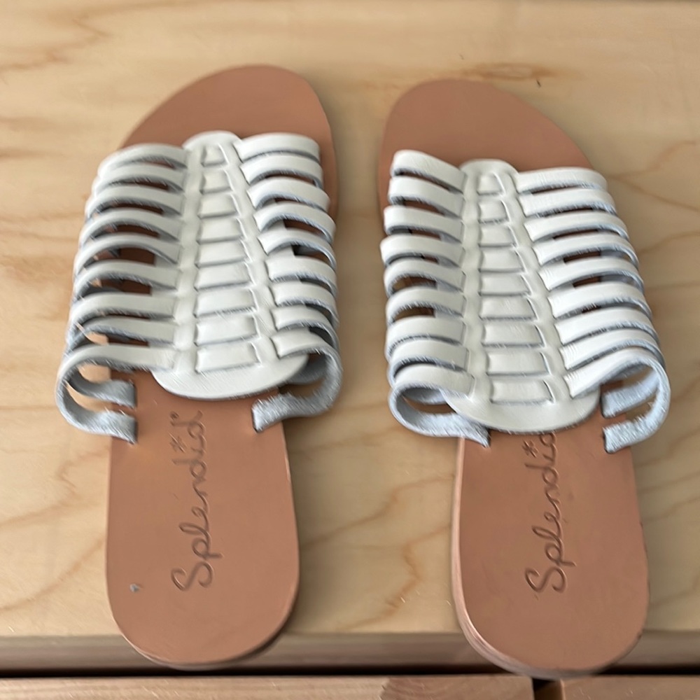 Size 6 Splendid white sandals